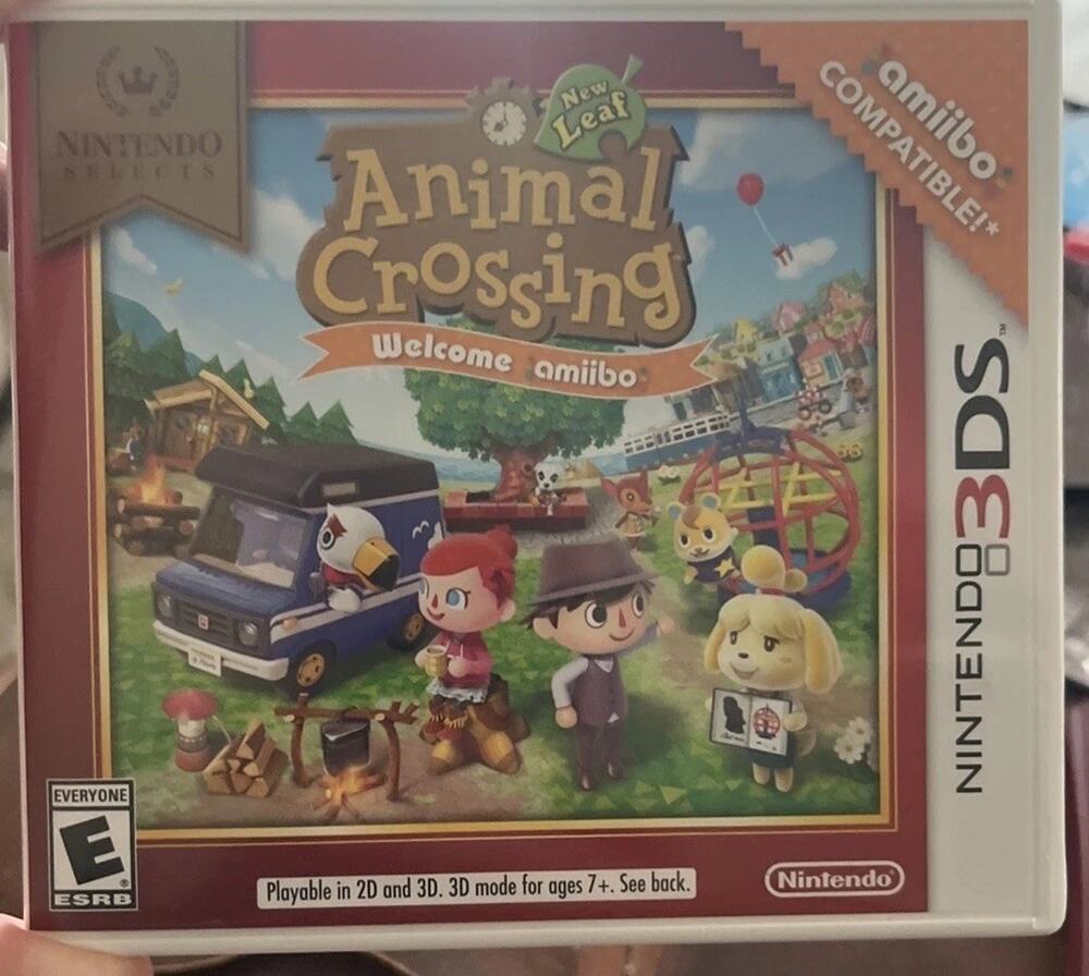Animal Crossing New Leaf Welcome Amiibo Nintendo 3DS Complete Tested Working